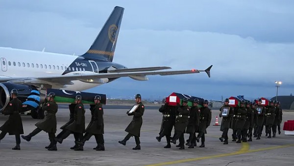 Libya heyeti için Ankara'da tören yapıldı! Uçak kazasında 8 kişi hayatını kaybetmişti